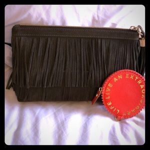 India Hicks Fringe Clutch with Coin Purse